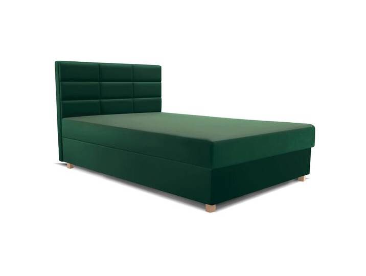Polsterbett 120x200 PIANO II Grün (Bluevelvet 78) von imoebel24