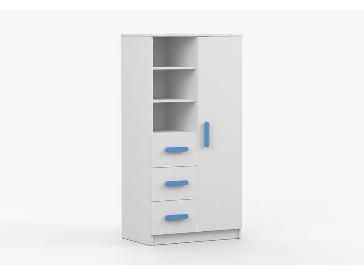 Regal JONAS I 05 80 cm Weiß Weiß Blau Regal JONAS I 05 80 cm Weiß Weiß Blau von imoebel24
