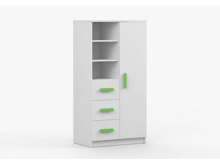 Regal JONAS I 05 80 cm Weiß Weiß Limette Regal JONAS I 05 80 cm Weiß Weiß Limette von imoebel24