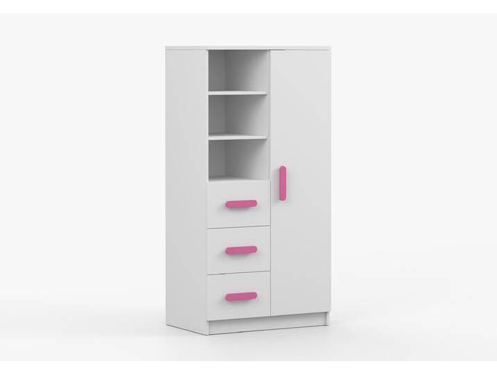 Regal JONAS I 05 80 cm Weiß Weiß Rosa von imoebel24