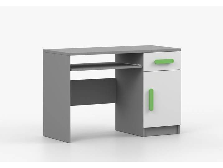Schreibtisch JONAS II 08 110 cm Grau Weiß Limette Schreibtisch JONAS II 08 110 cm Grau Weiß Limette von imoebel24