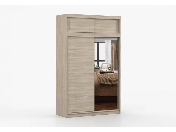 Schwebetürenschrank mit Aufsatz VESTA 05 SS 150 cm Sonoma Eiche Sonoma Eiche + Spiegel Schwebetürenschrank mit Aufsatz VESTA 05 SS 150 cm Sonoma Eiche Sonoma Eiche + Spiegel von imoebel24
