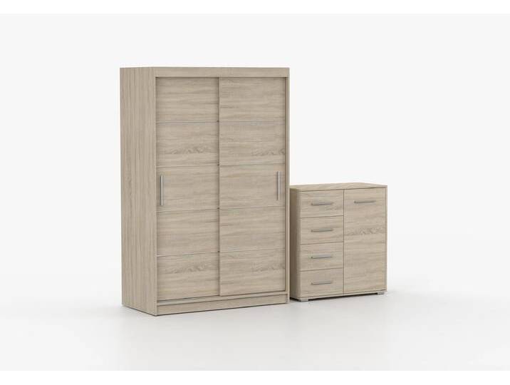 Schwebetürenschrank und Kommode 2er-Set NEOMI 06/FRIDA MINI 01 Sonoma Eiche Sonoma Eiche Schwebetürenschrank und Kommode 2er-Set NEOMI 06/FRIDA MINI 01 Sonoma Eiche Sonoma Eiche von imoebel24
