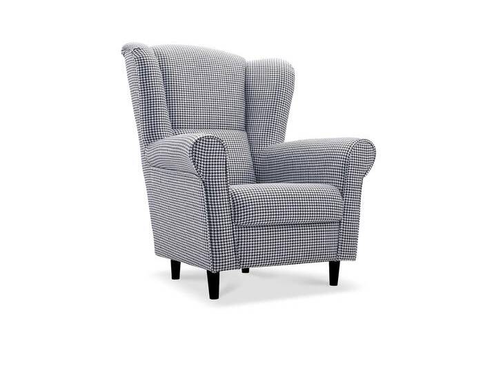 Sessel KARO Schwarzweiß (Pepitamuster) von imoebel24