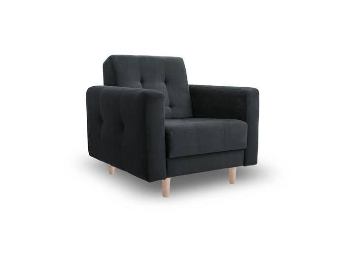 Sessel LIZBONA Grau (Paros 6) Buchenholz (hell) von imoebel24