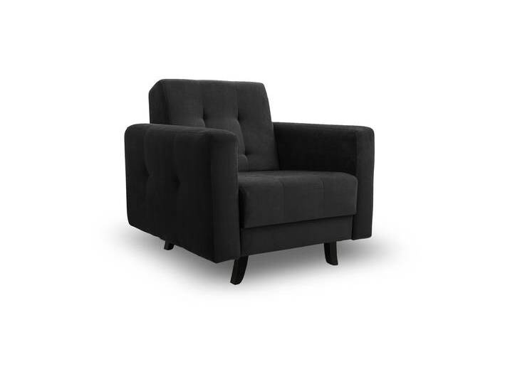 Sessel LIZBONA Schwarz (Kronos 07) Buchenholz (schwarz) von imoebel24