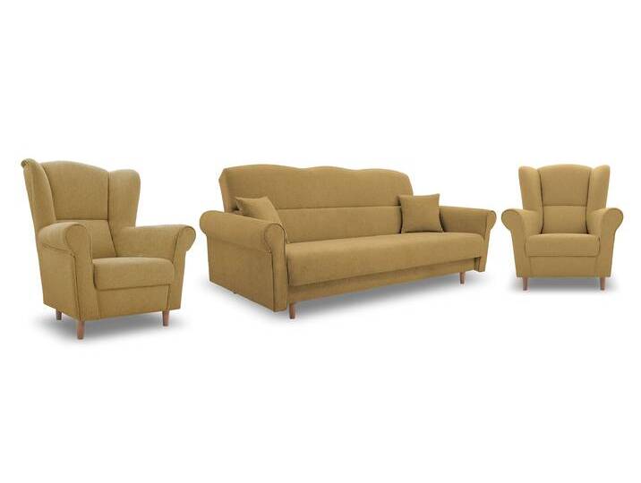 Sitzgarnitur LOFT (3+1+1) Gelb (AVRA 7) von imoebel24