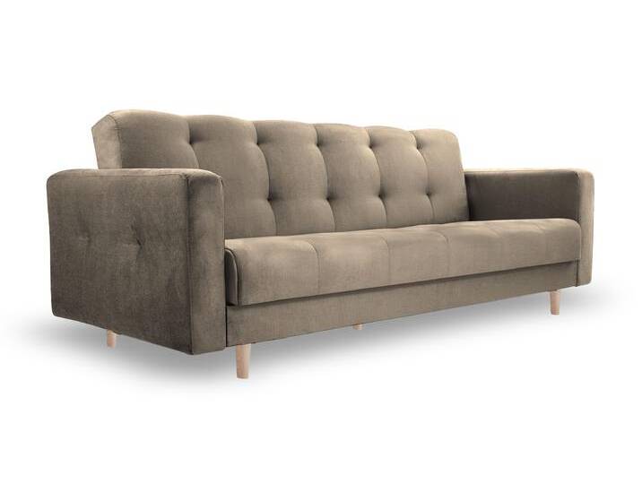 Sofa LIZBONA Beige (Paros 3) Buchenholz (hell) von imoebel24