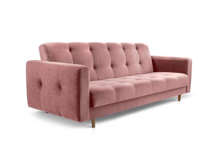 Sofa LIZBONA Rosa (Kronos 29) Buchenholz (hell) von imoebel24