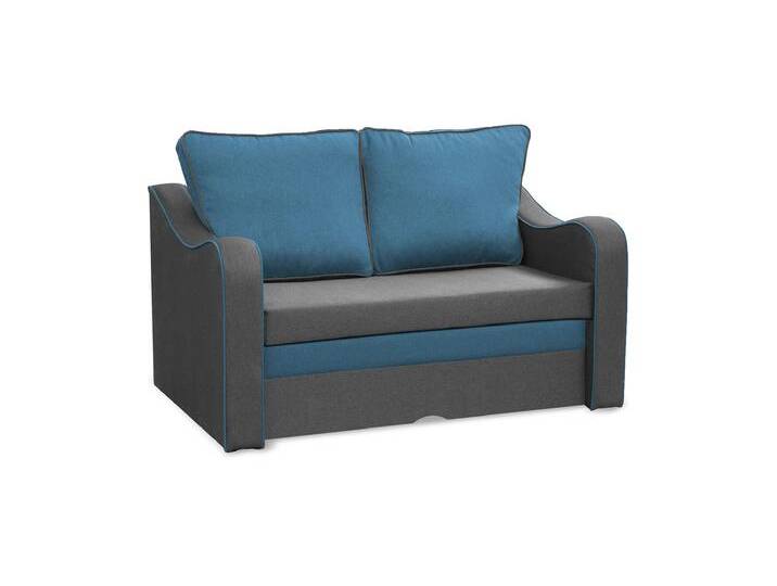 Sofa SAMBA Grau/blau (Bahama 35 + Bahama 16) von imoebel24