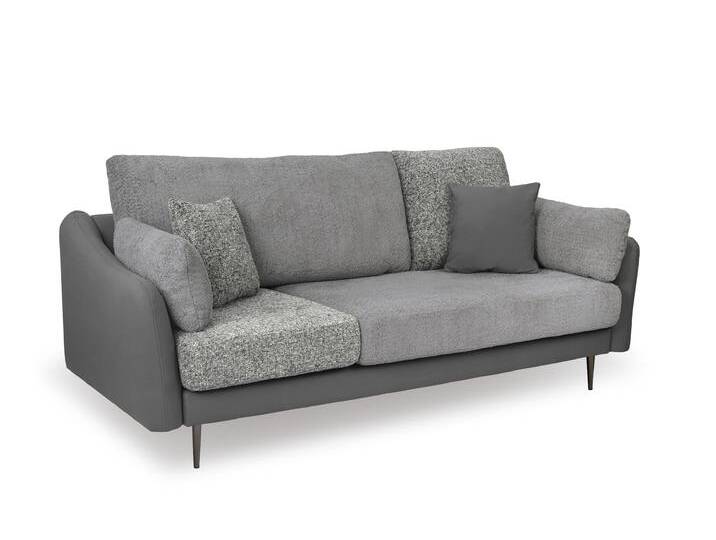 Sofa TRIO Grau (Olifante 13 Coral 75 Miscanto 40) von imoebel24