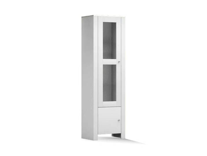 Vitrine AGAWA 01 60 cm Weiß Weiß Ohne LED-Beleuchtung von imoebel24