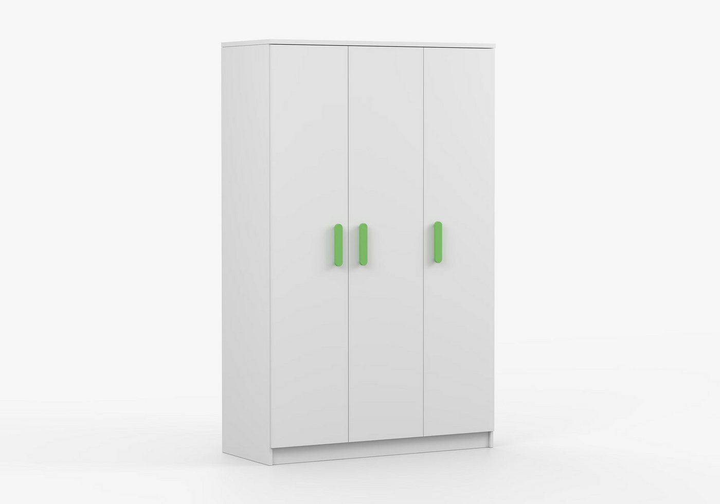imoebel24 Drehtürenschrank JONAS I 19 120 cm - Weiss / Weiss - Limette Griffe imoebel24 Drehtürenschrank JONAS I 19 120 cm - Weiss / Weiss - Limette Griffe von imoebel24