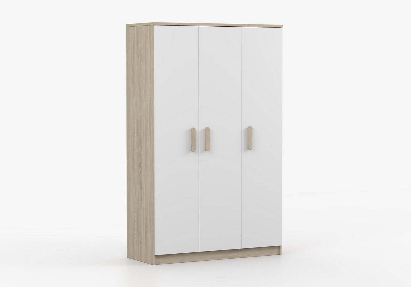 imoebel24 Drehtürenschrank JONAS III 19 120 cm - Sonoma / Weiss - Sonoma Eiche Griffe imoebel24 Drehtürenschrank JONAS III 19 120 cm - Sonoma / Weiss - Sonoma Eiche Griffe von imoebel24