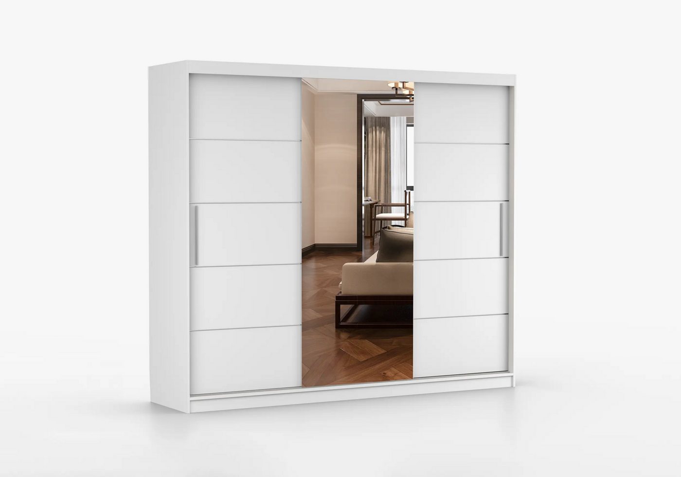 imoebel24 Schwebetürenschrank ALBA I 250 cm - Weiss Matt / Weiss Matt imoebel24 Schwebetürenschrank ALBA I 250 cm - Weiss Matt / Weiss Matt von imoebel24