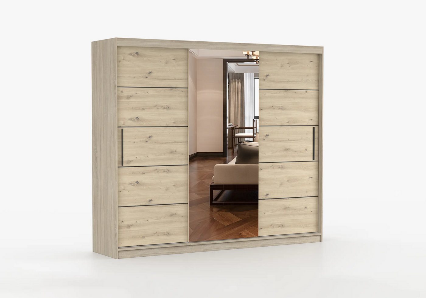 imoebel24 Schwebetürenschrank ALBA I A 250 cm - Sonoma / Artisan imoebel24 Schwebetürenschrank ALBA I A 250 cm - Sonoma / Artisan von imoebel24