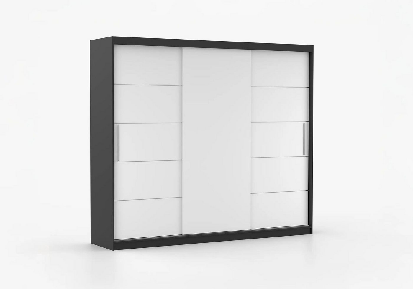 imoebel24 Schwebetürenschrank ALBA II 250 cm - Schwarz Matt / Weiss Matt imoebel24 Schwebetürenschrank ALBA II 250 cm - Schwarz Matt / Weiss Matt von imoebel24