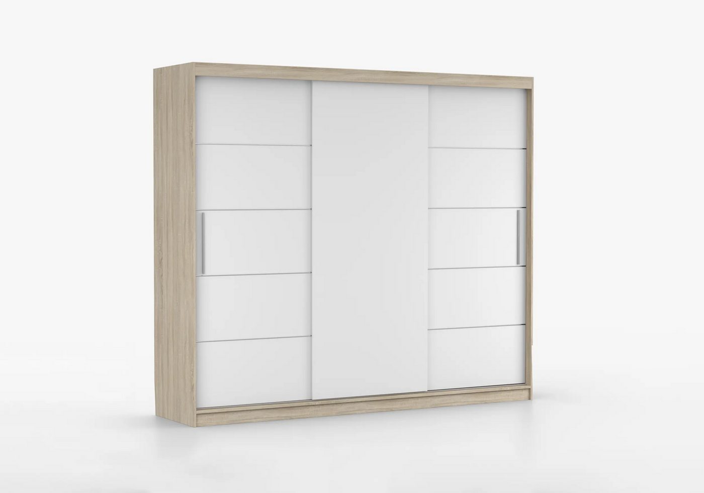 imoebel24 Schwebetürenschrank ALBA II 250 cm - Sonoma / Weiss Matt imoebel24 Schwebetürenschrank ALBA II 250 cm - Sonoma / Weiss Matt von imoebel24