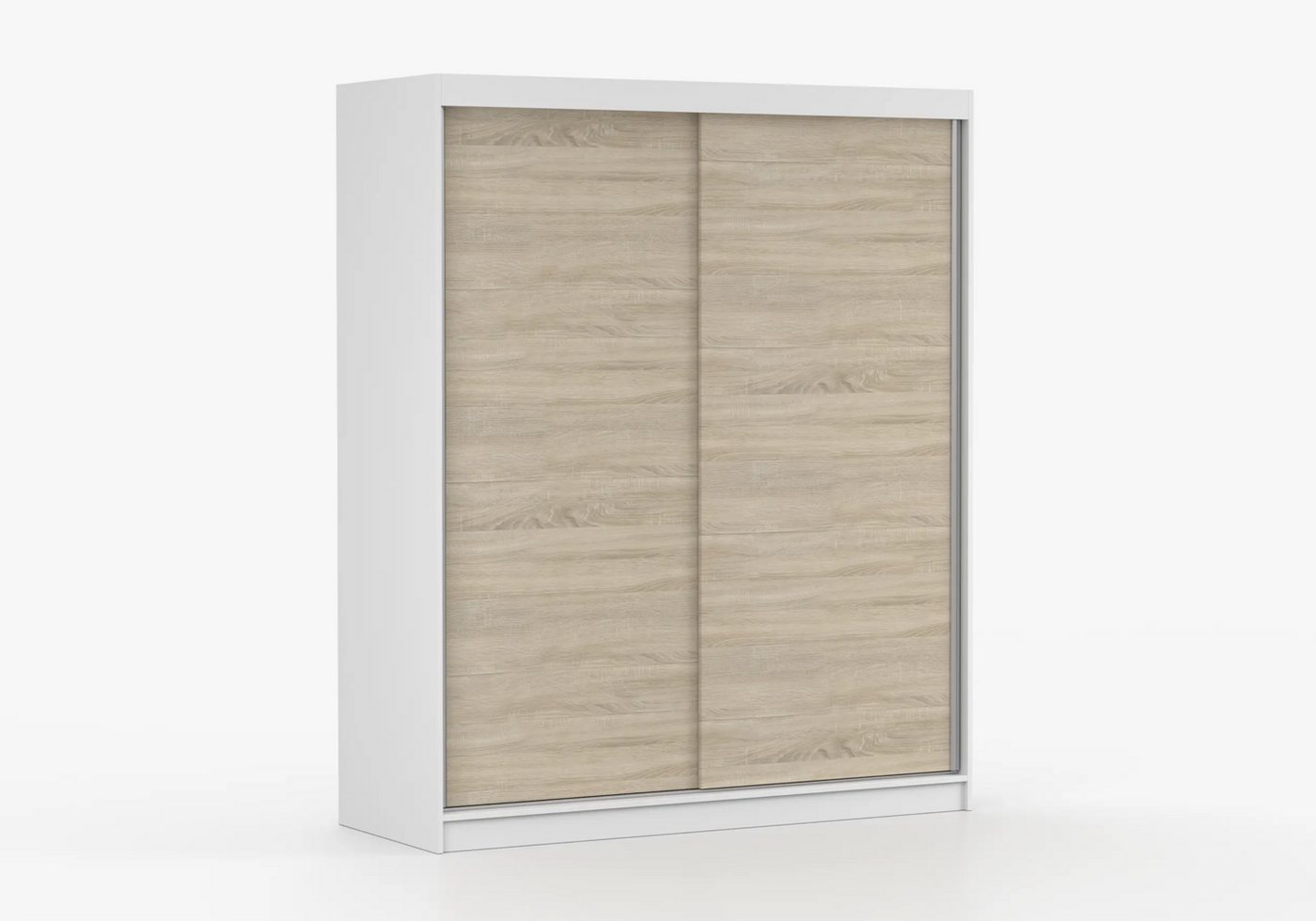 imoebel24 Schwebetürenschrank BONO 04 160 cm - Weiss Matt / Sonoma imoebel24 Schwebetürenschrank BONO 04 160 cm - Weiss Matt / Sonoma von imoebel24
