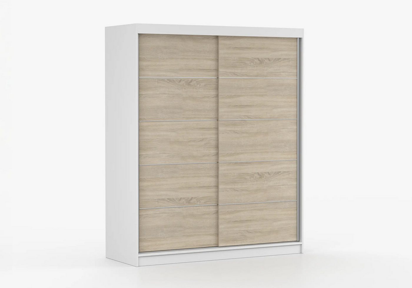 imoebel24 Schwebetürenschrank BONO 06 160 cm - Weiss Matt / Sonoma imoebel24 Schwebetürenschrank BONO 06 160 cm - Weiss Matt / Sonoma von imoebel24