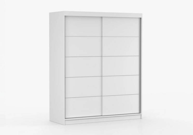 imoebel24 Schwebetürenschrank BONO 06 160 cm - Weiss Matt / Weiss Matt von imoebel24