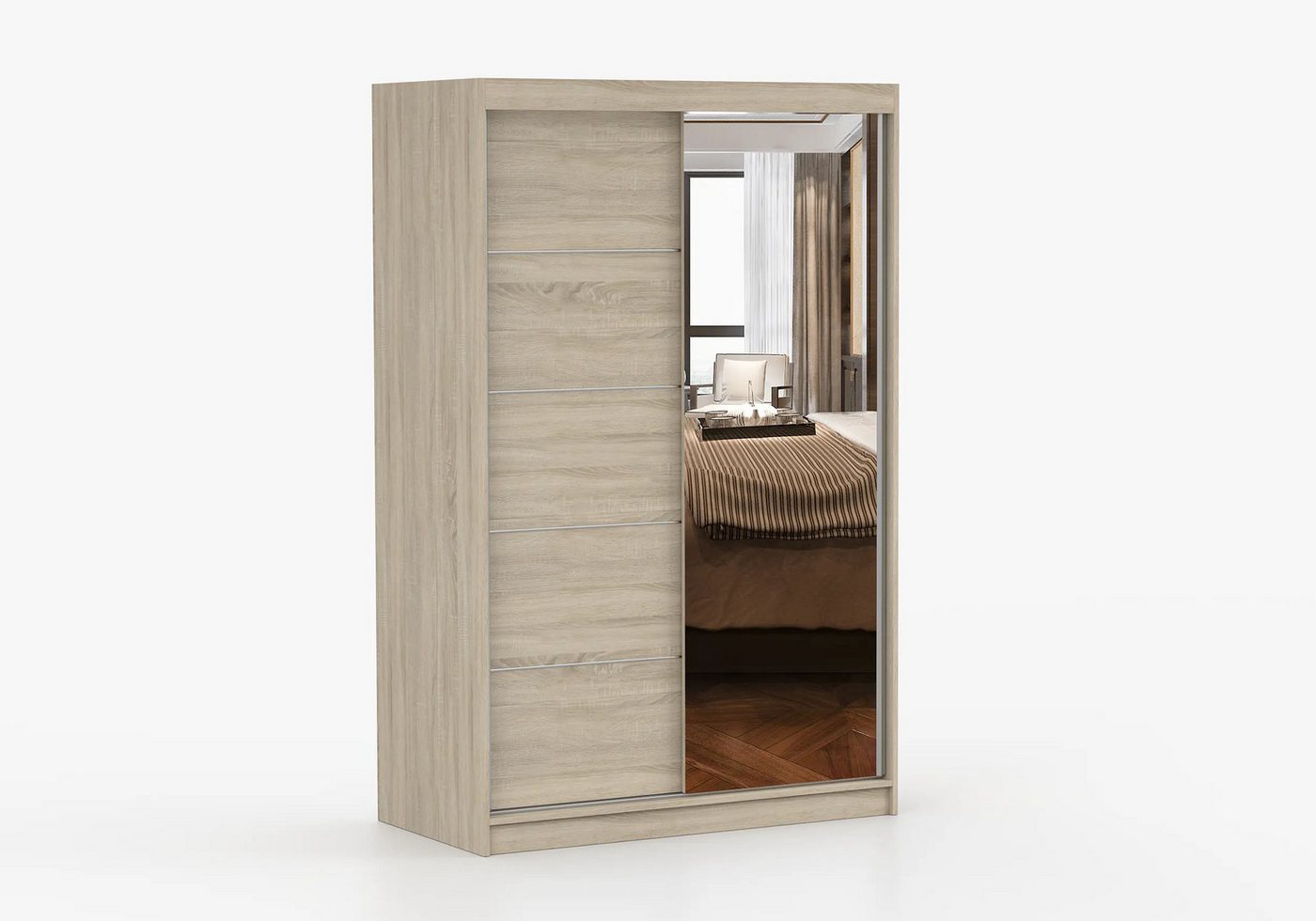 imoebel24 Schwebetürenschrank NEOMI 05 120 cm - Sonoma / Sonoma imoebel24 Schwebetürenschrank NEOMI 05 120 cm - Sonoma / Sonoma von imoebel24