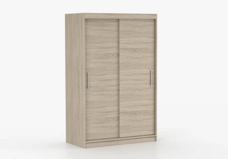 imoebel24 Schwebetürenschrank NEOMI 06 120 cm - Sonoma / Sonoma von imoebel24
