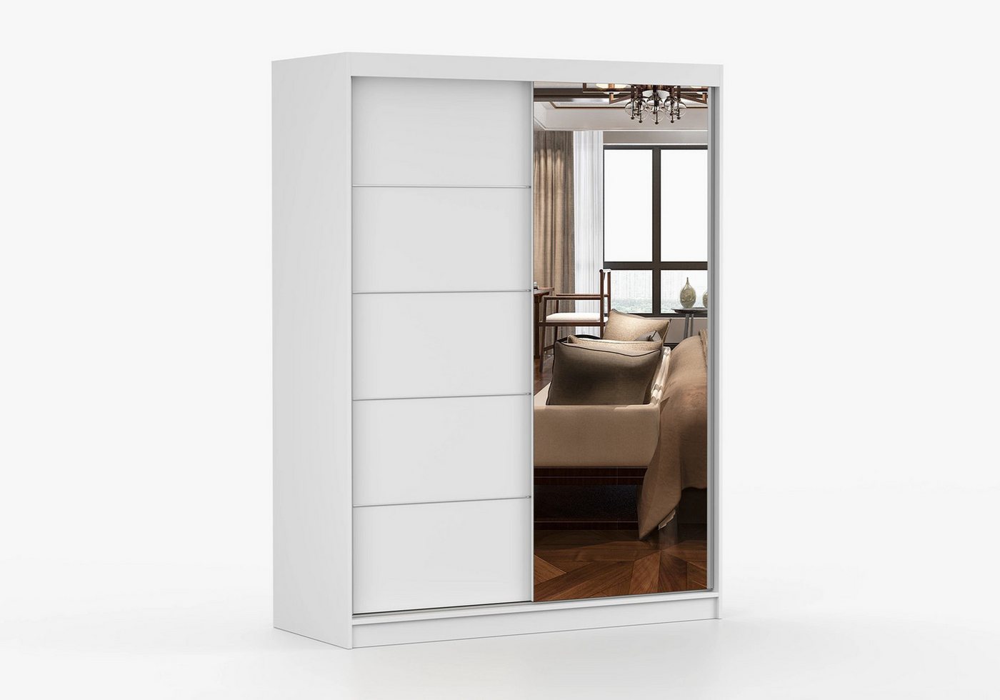 imoebel24 Schwebetürenschrank VISTA 05 150 cm - Weiss / Weiss imoebel24 Schwebetürenschrank VISTA 05 150 cm - Weiss / Weiss von imoebel24