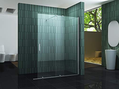 8 mm Schiebetür - Duschwand SCROLL 140 x 200 cm von impex-bad_de