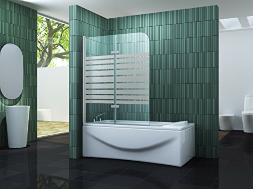 Duschtrennwand TWO-F 120 x 140 (Badewanne) von impex-bad_de