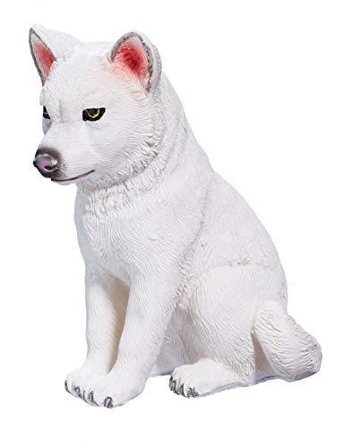 Dekofigur Bebe Wolf 10/8/4,5 cm, Weiß von impexit