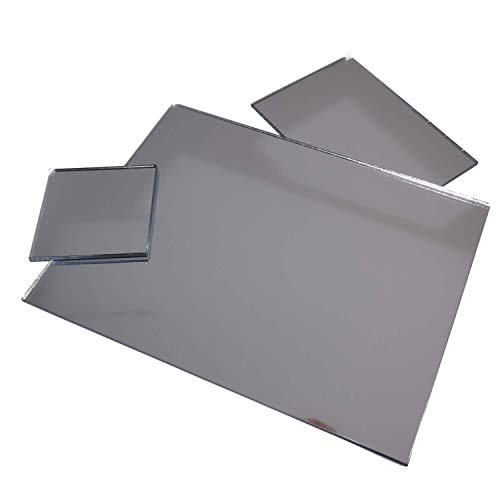 IN-OUTDOORSHOP Acrylspiegel, PMMA-Spiegel, qualitativ hochwertiger Spiegel, Zuschnitt Scheibe aus 3mm Acrylglas XT Silber, Verschiedene Größen und Formen (30cm x 40cm) von IN-OUTDOORSHOP