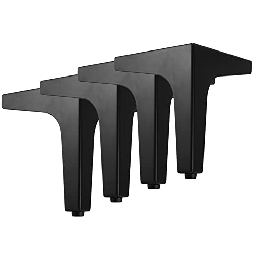 inBEKEA 4 Stück Metall-Möbelbeine im modernen Stil, dreieckige Kommodenbeine, Sofafüße, DIY-Ersatzbeine für Stühle, Tisch, Schrank, Schrank von inBEKEA