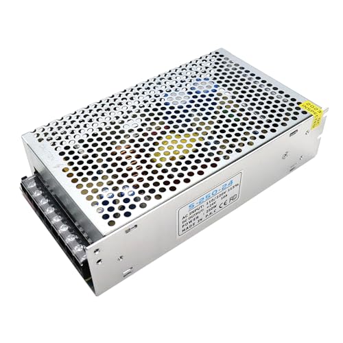 inShareplus 24V 10A 240W, DC Universal geregeltes Schaltnetzteil, 110/220V AC zu DC 24 Volt LED-Treiber, Konverter, Transformator für LED-Streifenlicht, CCTV, Computerprojekt, 3D Drucker von inShareplus