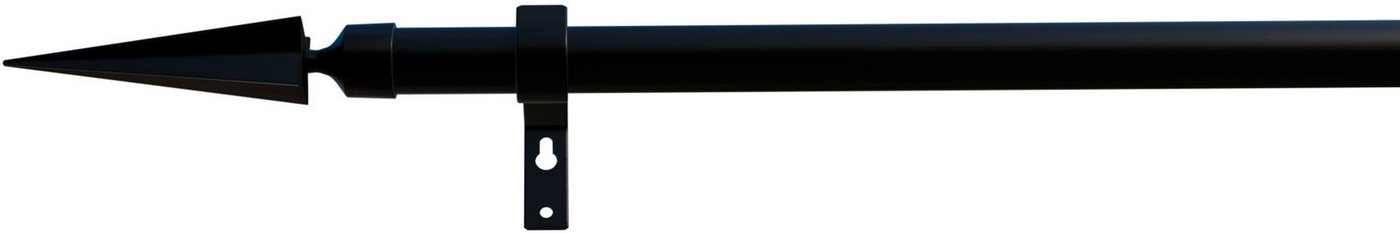 Gardinenstange Parma, indeko, Ø 16 mm, 1-läufig, Wunschmaßlänge, mit Bohren, verschraubt, Eisen von indeko