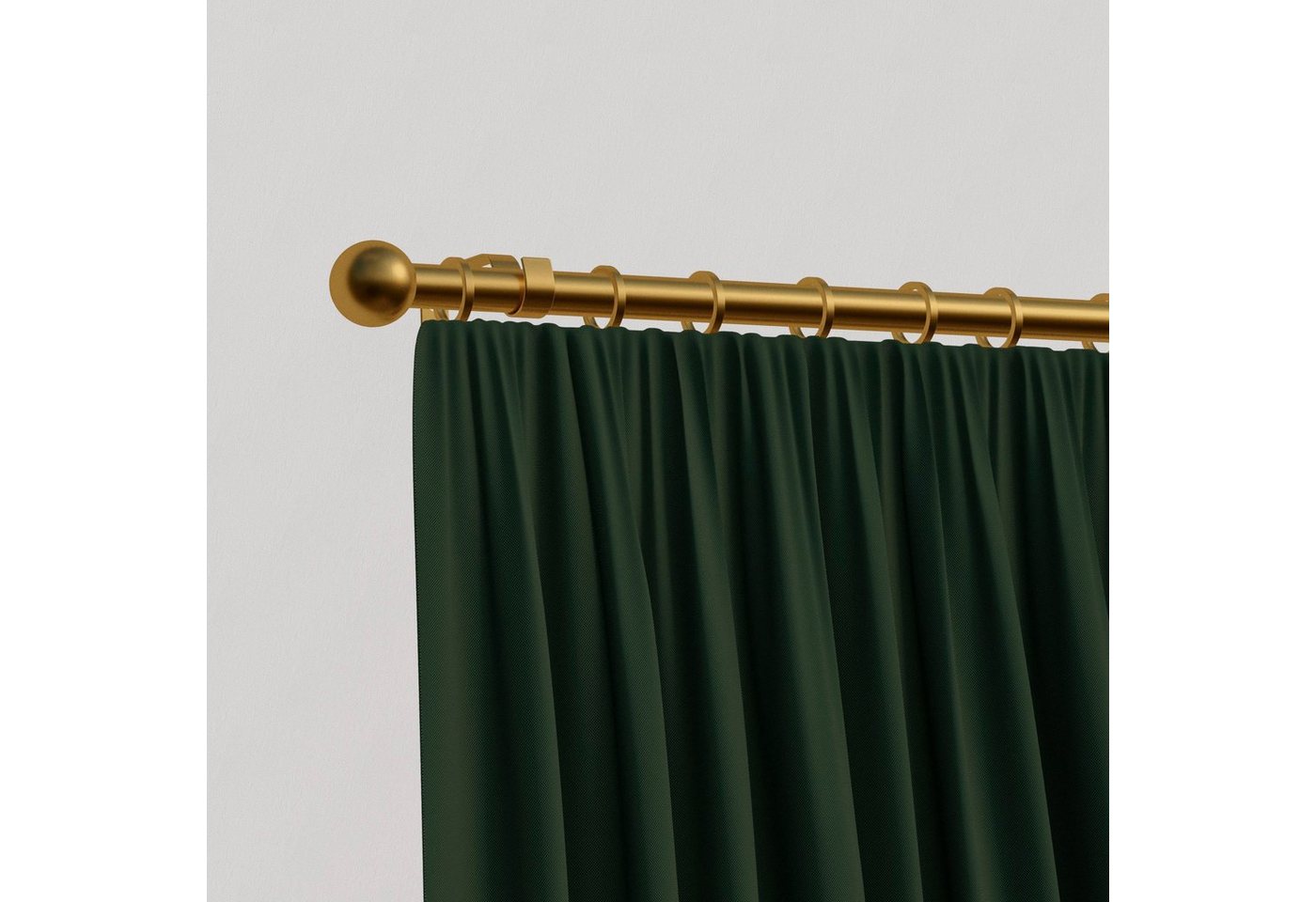 Gardinenstange Sevilla, indeko, Ø 16 mm, 1-läufig, Wunschmaßlänge, mit Bohren, verschraubt, Eisen von indeko