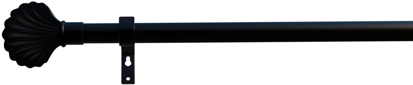 Gardinenstange Volterra, indeko, Ø 16 mm, 1-läufig, Wunschmaßlänge, mit Bohren, verschraubt, Eisen von indeko