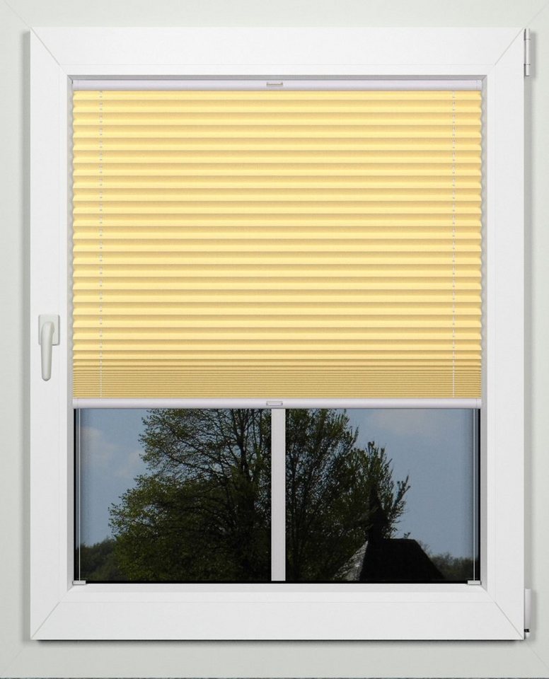 indeko Plissee simple, Lichtschutz, mit Bohren, verspannt, verschraubt, nach Maß indeko Plissee simple, Lichtschutz, mit Bohren, verspannt, verschraubt, nach Maß von indeko