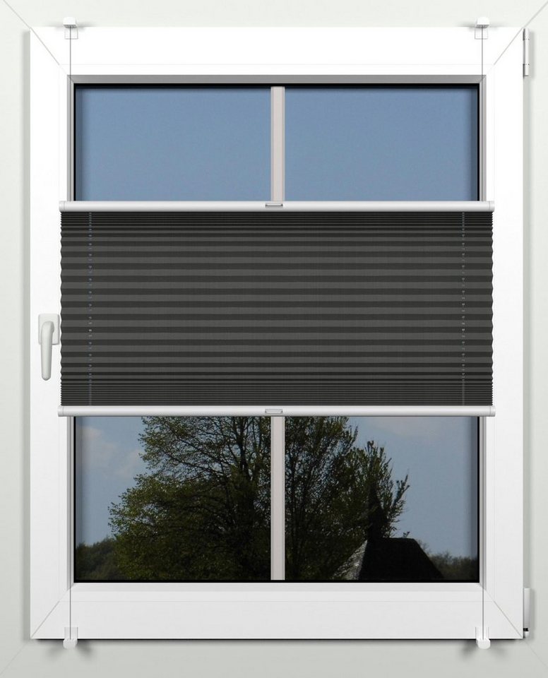 indeko Plissee simple, Lichtschutz, ohne Bohren, verspannt, Klemmfix, mit Klemmträgern, nach Maß indeko Plissee simple, Lichtschutz, ohne Bohren, verspannt, Klemmfix, mit Klemmträgern, nach Maß von indeko