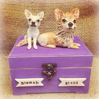 Personalisierte Haustier-Urne Volkskunst-Hundegedenkskulptur | Bis Zu 60 Pfund Personalisierte Haustier-Urne Volkskunst-Hundegedenkskulptur | Bis Zu 60 Pfund von indigotwin