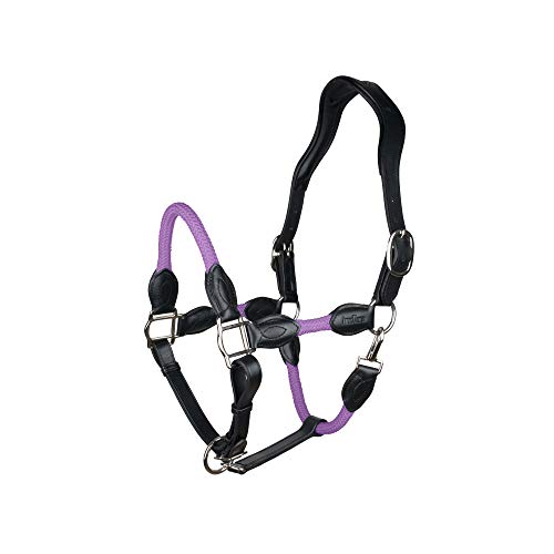 indira Seil-Leder-Halfter pro PP-Echtleder (Full-Warmblut, Violett 01) von indira