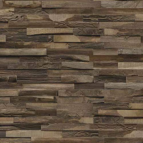 INDO Holz Wandverkleidung Wandverblendung Teak Elegance Charred Fläche 1 m² von FORESTEA