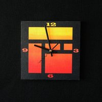 Architekten Inspirierte Schwarze Und Orange Zeitgenössisch Kunstuhr Architekten Inspirierte Schwarze Und Orange Zeitgenössisch Kunstuhr von indyRtist
