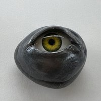 Green Eye Rock Paperweight Green Eye Rock Paperweight von indyRtist