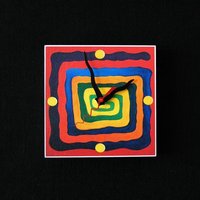 Grundfarben Abstrakte Spirale Kunstuhr Grundfarben Abstrakte Spirale Kunstuhr von indyRtist