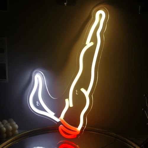 ineonlife LED-Neonschild, Unkraut-Neonschild, rot-weiße Neonschilder für Wanddekoration, einzigartiges Nachtlicht für Jungen, Steiner, Geschenke, Wohnzimmer, Schlafzimmer, Geschäft, Hotel, Bar, von ineonlife