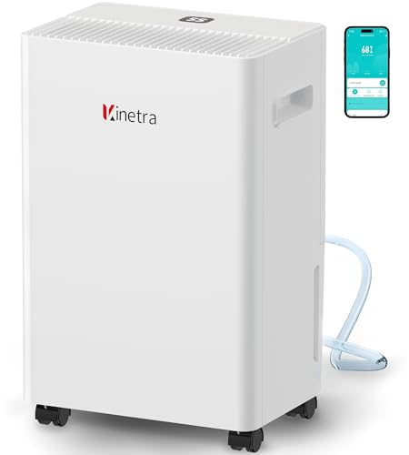 Luftentfeuchter für Zuhause, 30 Pints Luftentfeuchter für Keller mit Ablaufschlauch, Smart-App-Steuerung, 1,6 l Tank, 24-Stunden-Timer, intelligente Feuchtigkeitskontrolle, ideal für Schlafzimmer Luftentfeuchter für Zuhause, 30 Pints Luftentfeuchter für Keller mit Ablaufschlauch, Smart-App-Steuerung, 1,6 l Tank, 24-Stunden-Timer, intelligente Feuchtigkeitskontrolle, ideal für Schlafzimmer von inetra