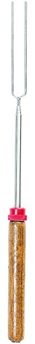 infactory Grillstab ausziehbar: Teleskop-Grillspieß & -Gabel mit Holzgriff, ausziehbar von 30-90 cm (Teleskop Wanderer Grillstab, Grillgabel, Grillstock) von infactory