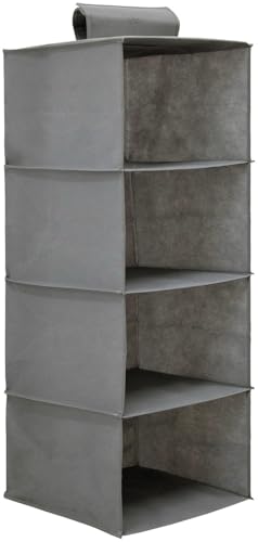 infactory Hängeorganizer für Kleiderschrank mit 4 Fächern von infactory