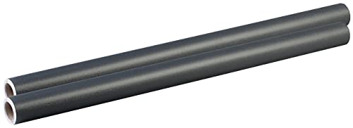 infactory Klebefolien: 2er-Set Deko- und Möbelfolie Anthrazit für DIY-Projekte, 60 x 300 cm (Klebefolie für Möbel, Selbstklebende Folie Möbel, Fensterfolie) von infactory